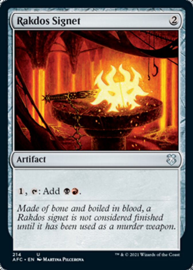 Magic | Rakdos Signet [Dungeons & Dragons: Adventures in the Forgotten Realms Commander] | The Nerd Merchant