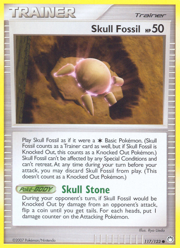 Pokemon | Skull Fossil (117/123) [Diamond & Pearl: Mysterious Treasures] | The Nerd Merchant