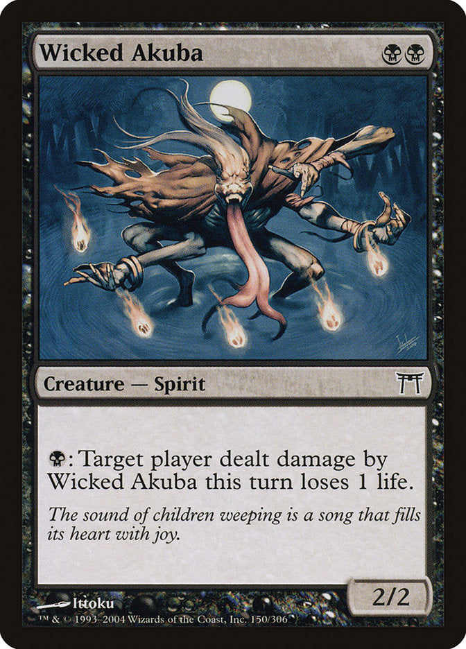 Magic | Wicked Akuba [Champions of Kamigawa] | The Nerd Merchant