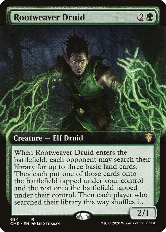 Magic | Rootweaver Druid (Extended Art) [Commander Legends] | The Nerd Merchant