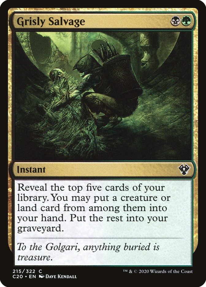 Magic | Grisly Salvage [Commander 2020] | The Nerd Merchant
