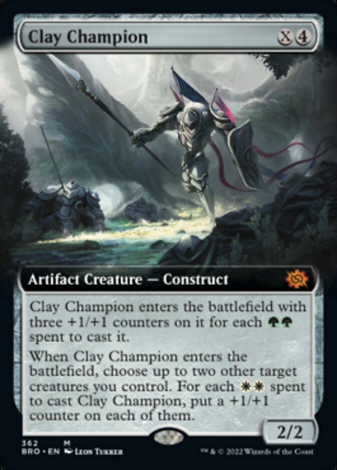 Magic | Clay Champion (Extended Art) [The Brothers' War] | The Nerd Merchant
