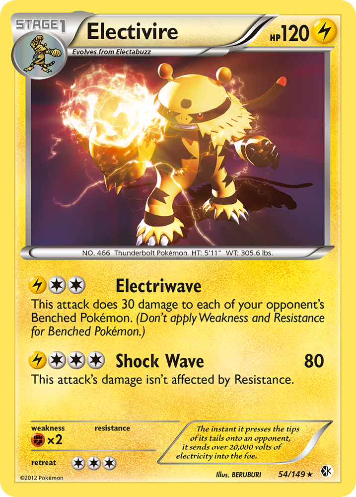 Pokemon | Electivire (54/149) [Black & White: Boundaries Crossed] | The Nerd Merchant