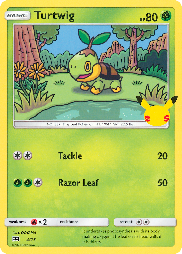 Pokemon | Turtwig (4/25) [McDonald's 25th Anniversary] | The Nerd Merchant