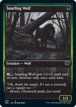 Magic | Snarling Wolf (486) [Innistrad: Double Feature] | The Nerd Merchant