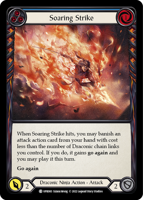 Flesh and Blood TCG | Soaring Strike (Blue) [UPR083] (Uprising)  Rainbow Foil | The Nerd Merchant