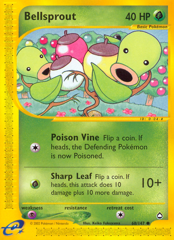 Pokemon | Bellsprout (68/147) [Aquapolis] | The Nerd Merchant