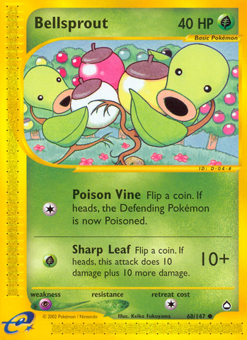 Pokemon | Bellsprout (68/147) [Aquapolis] | The Nerd Merchant