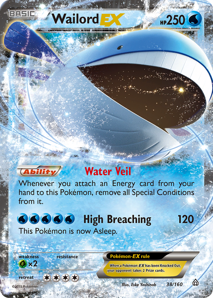 Pokemon | Wailord EX (38/160) [XY: Primal Clash] | The Nerd Merchant