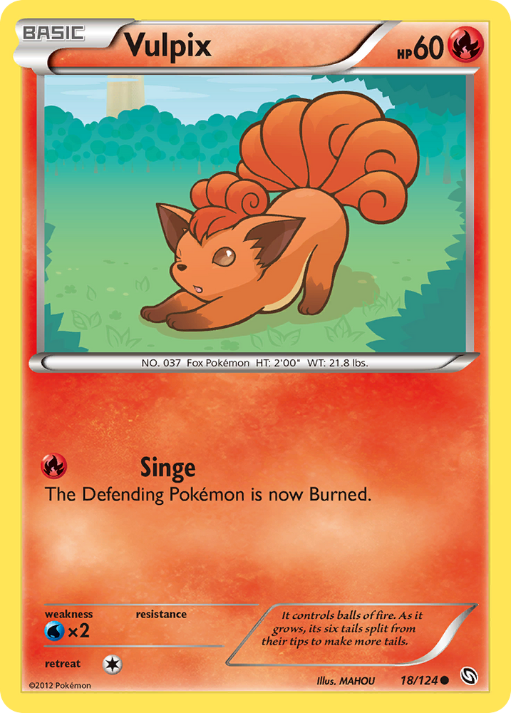 Pokemon | Vulpix (18/124) [Black & White: Dragons Exalted] | The Nerd Merchant