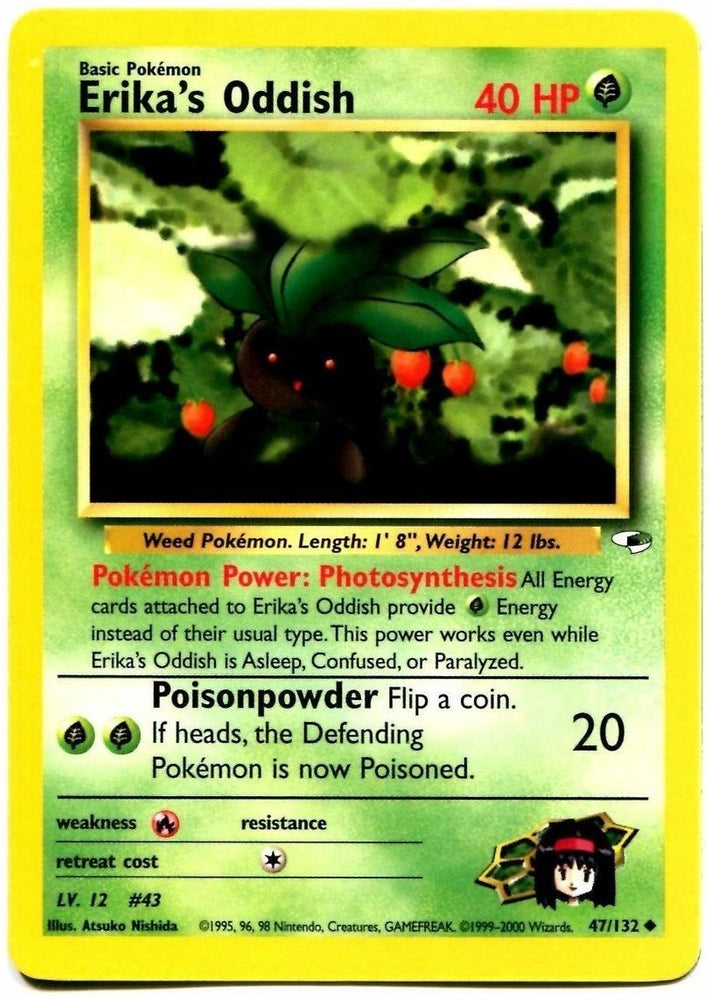 Pokemon | Erika's Oddish (47/132) [Gym Heroes Unlimited] | The Nerd Merchant
