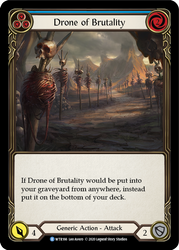 Flesh and Blood TCG | Drone of Brutality (Blue) [U-WTR166] (Welcome to Rathe Unlimited)  Unlimited Normal | The Nerd Merchant