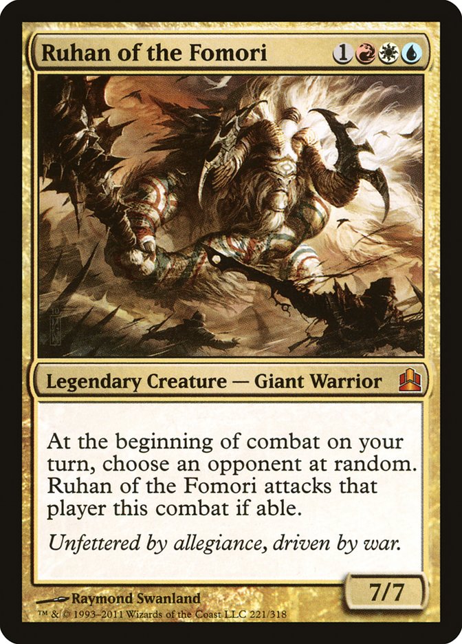Magic | Ruhan of the Fomori [Commander 2011] | The Nerd Merchant