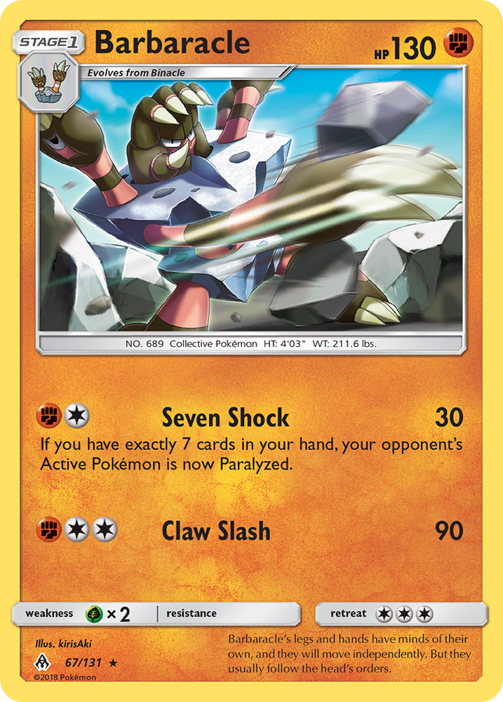 Pokemon | Barbaracle (67/131) [Sun & Moon: Forbidden Light] | The Nerd Merchant