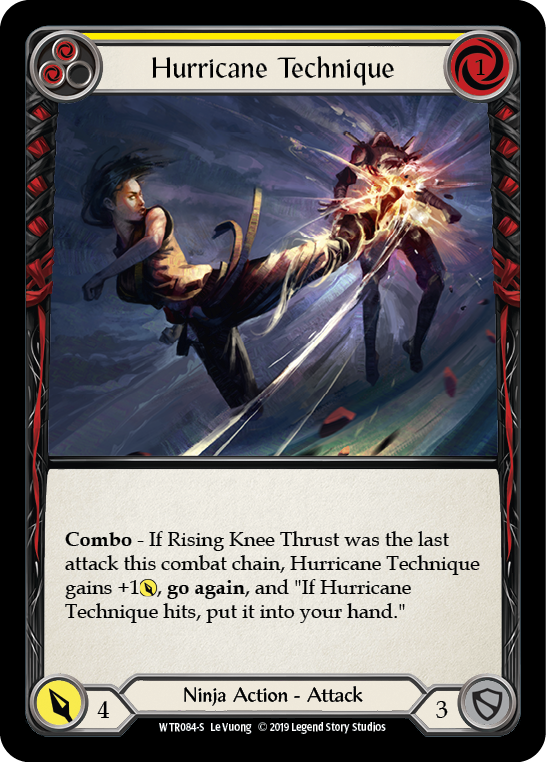 Flesh and Blood TCG | Hurricane Technique [WTR084-S] (Welcome to Rathe)  Alpha Print Rainbow Foil | The Nerd Merchant