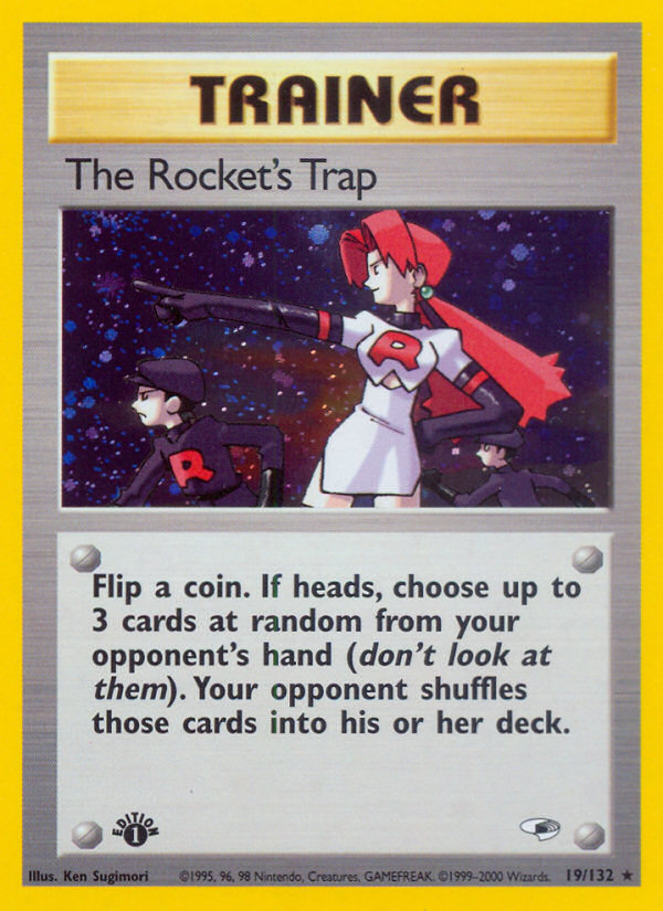Pokemon | The Rocket's Trap (19/132) [Gym Heroes 1st Edition] | The Nerd Mechant
