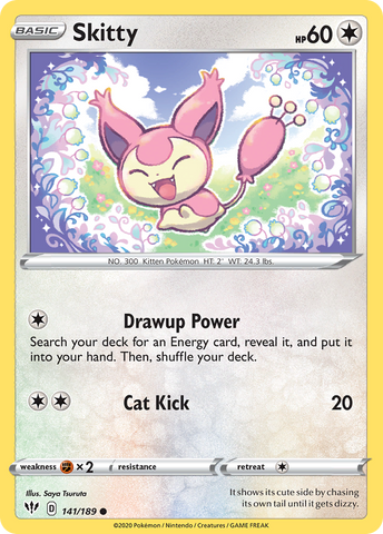 Pokemon | Skitty (141/189) [Sword & Shield: Darkness Ablaze] | The Nerd Merchant