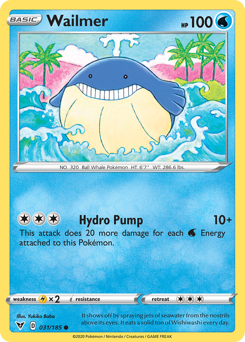 Pokemon | Wailmer (031/185) [Sword & Shield: Vivid Voltage] | The Nerd Merchant