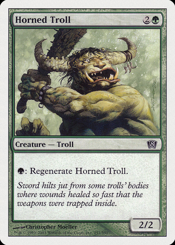 Magic | Horned Troll [Eighth Edition] | The Nerd Merchant