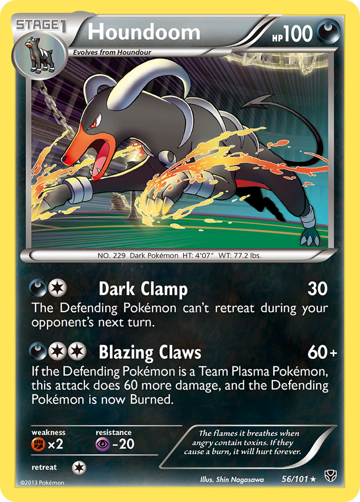 Pokemon | Houndoom (56/101) [Black & White: Plasma Blast] | The Nerd Merchant