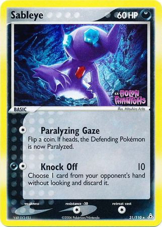 Pokemon | Sableye (31/110) (Stamped) [EX: Holon Phantoms] | The Nerd Merchant