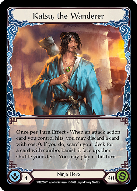 Flesh and Blood TCG | Katsu, the Wanderer // Seismic Surge [WTR076 // WTR075] (Welcome to Rathe)  1st Edition Normal | The Nerd Merchant
