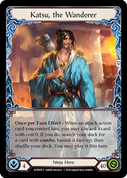 Flesh and Blood TCG | Katsu, the Wanderer // Seismic Surge [WTR076 // WTR075] (Welcome to Rathe)  1st Edition Normal | The Nerd Merchant