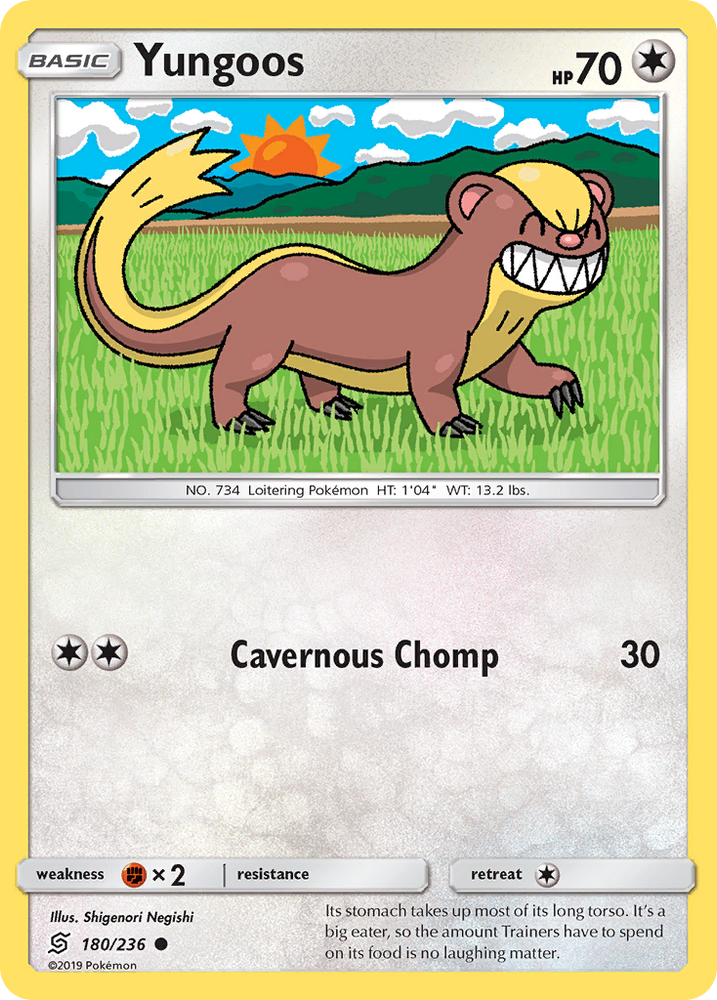 Pokemon | Yungoos (180/236) [Sun & Moon: Unified Minds] | The Nerd Merchant