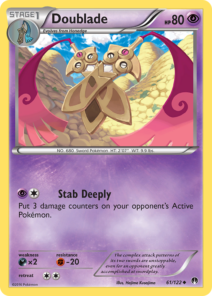 Pokemon | Doublade (61/122) [XY: BREAKpoint] | The Nerd Merchant