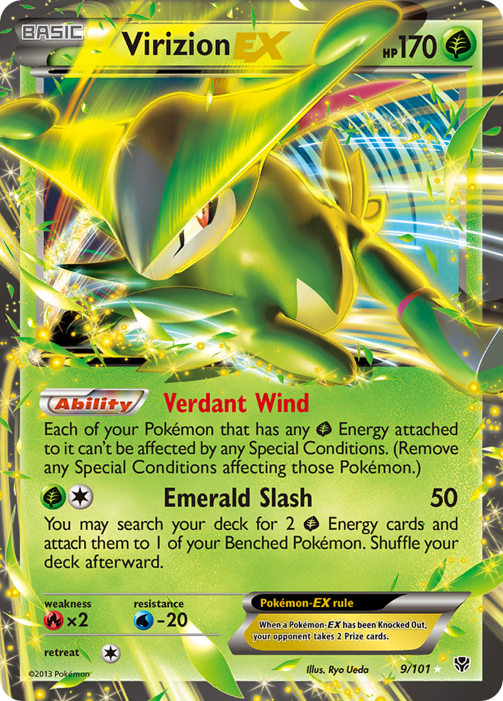 Pokemon | Virizion EX (9/101) [Black & White: Plasma Blast] | The Nerd Merchant