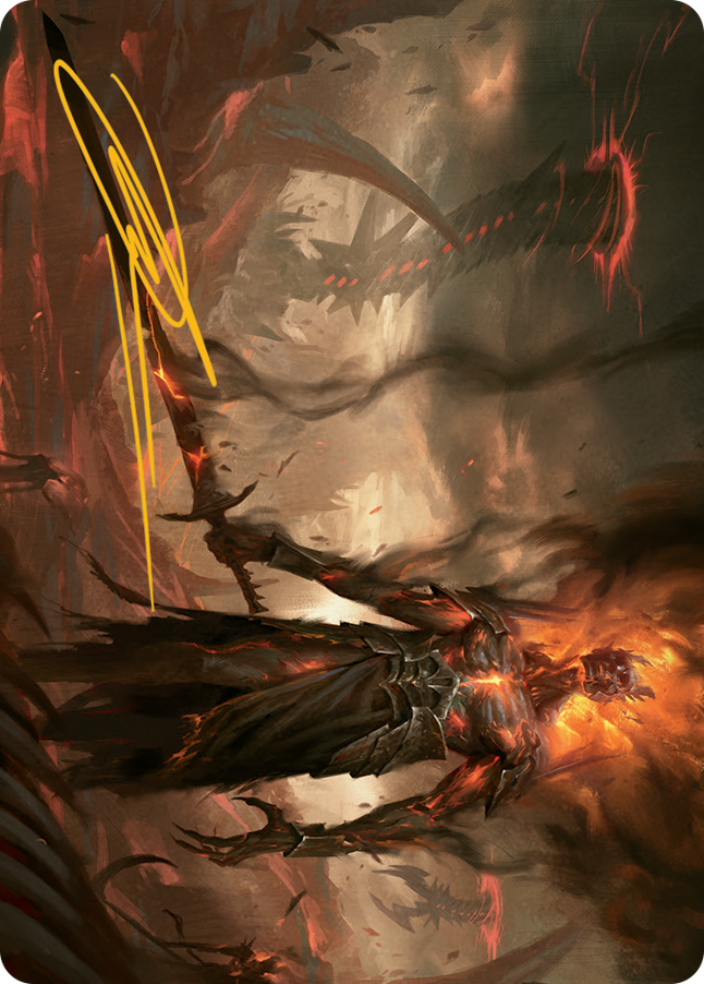Magic | Ashen Reaper Art Card (Gold-Stamped Signature) [March of the Machine Art Series] | The Nerd Merchant