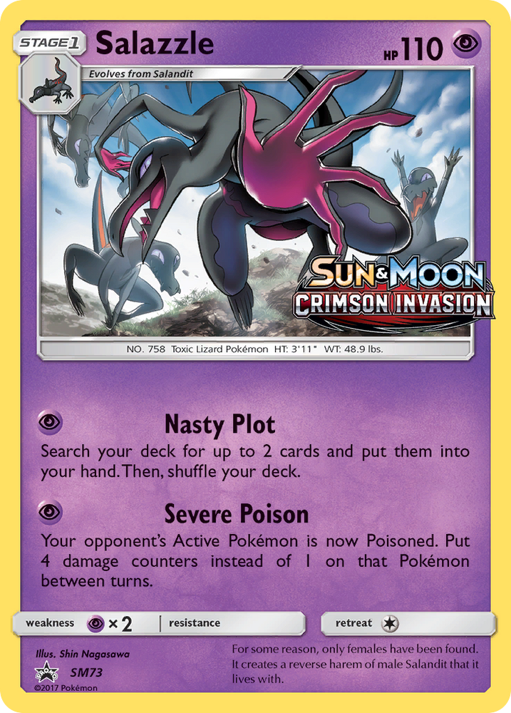 Pokemon | Salazzle (SM73) [Sun & Moon: Black Star Promos] | The Nerd Merchant