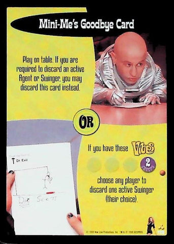 Austin Powers CCG | Mini-Me's Goodbye Card (128/140) | The Nerd Merchant