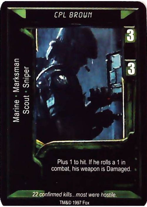 Aliens vs Predator CCG | Cpl Brown - AVP Premiere | The Nerd Merchant