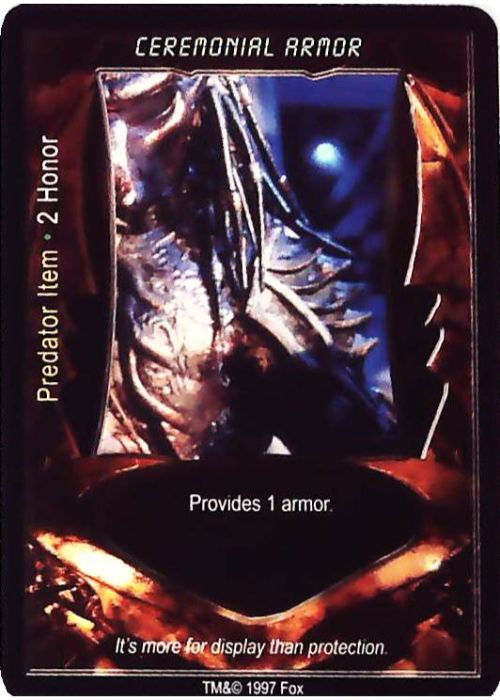 Aliens vs Predator CCG | Ceremonial Armor - AVP Premiere | The Nerd Merchant