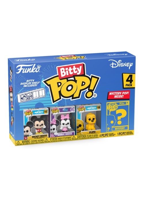 Funko | Bitty Pop - Mickey, Minnie, Pluto - Disney 4-Pack Series 1 | The Nerd Merchant