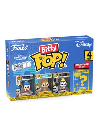 Funko | Bitty Pop - Sorcerer Mickey, Dale, Princess Minnie - Disney 4-Pack | The Nerd Merchant