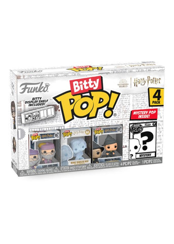 Funko | Bitty Pop - Albus Dumbledore, Nearly Headless Nick, Minerva McGonagall - Harry Potter 4-Pack | The Nerd Merchant