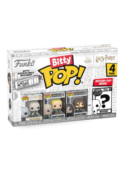 Funko | Bitty Pop - Lord Voldemort, Draco Malfoy, Bellatrix Lastrange - Harry Potter 4-Pack | The Nerd Merchant