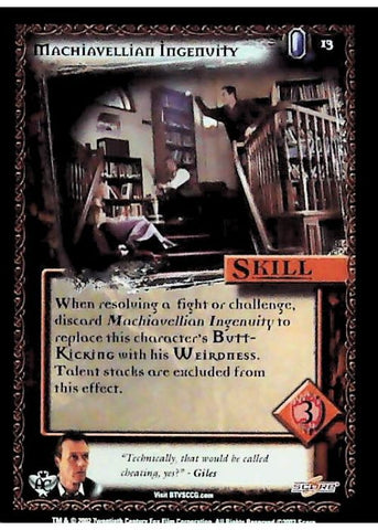 Buffy CCG | Machiavellian Ingenuity - Angel's Curse Unl 13/125 | The Nerd Merchant