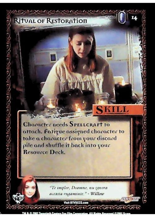 Buffy CCG | Ritual of Restoration - Angel's Curse Unl 14/125 | The Nerd Merchant