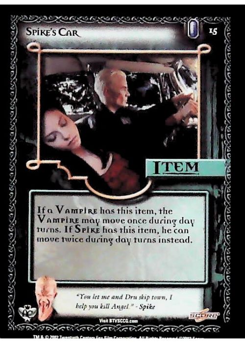 Buffy CCG | Spike's Car - Angel's Curse Unl 15/125 | The Nerd Merchant