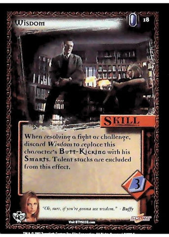 Buffy CCG | Wisdom - Angel's Curse Unl 18/125 | The Nerd Merchant