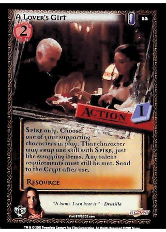 Buffy CCG | A Lover's Gift - Angel's Curse Unl 22/125 | The Nerd Merchant