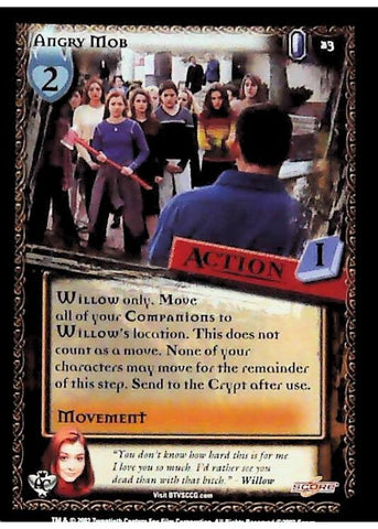 Buffy CCG | Angry Mob - Angel's Curse Unl 23/125 | The Nerd Merchant