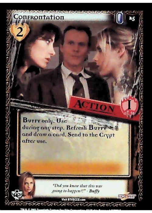 Buffy CCG | Confrontation - Angel's Curse Unl 25/125 | The Nerd Merchant