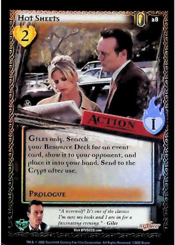 Buffy CCG | Hot Sheets (Foil) - Angel's Curse Unl 28/125 | The Nerd Merchant