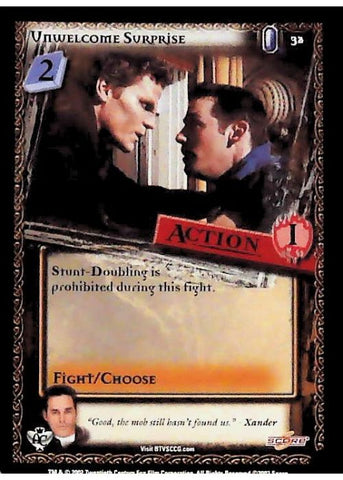 Buffy CCG | Unwelcome Surprise - Angel's Curse Unl 32/125 | The Nerd Merchant