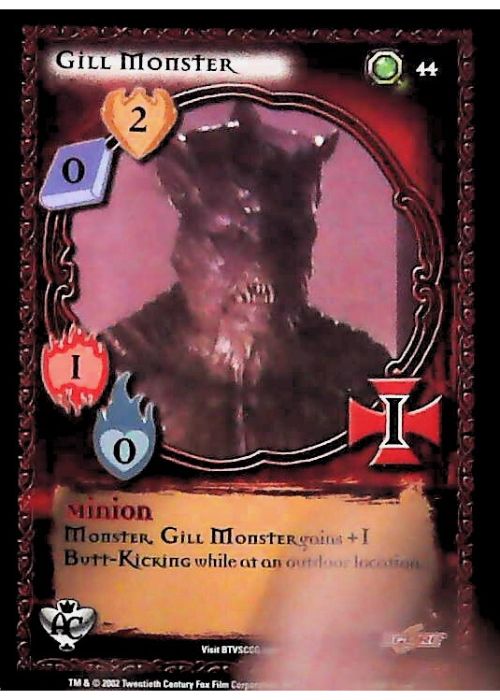 Buffy CCG | Gill Monster - Angel's Curse Unl 44/125 | The Nerd Merchant