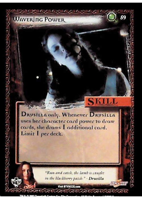 Buffy CCG | Wavering Power - Angel's Curse Unl 59/125 | The Nerd Merchant